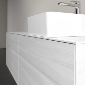 Тумба під раковину Villeroy & Boch Collaro 160х50 см із підсвічуванням ДСП біле дерево C051B0E8