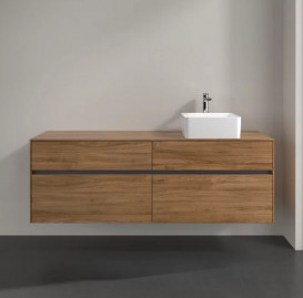 Тумба под раковину Villeroy & Boch Collaro 160х50 см с подсветкой ДСП дуб канзас C051B0RH