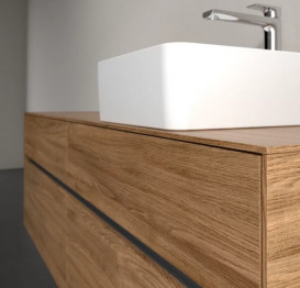 Тумба под раковину Villeroy & Boch Collaro 160х50 см с подсветкой ДСП дуб канзас C051B0RH