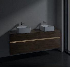 Тумба под раковину Villeroy & Boch Collaro 160х50 см с подсветкой ДСП дуб аризона C052B0VH