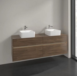 Тумба под раковину Villeroy & Boch Collaro 160х50 см с подсветкой ДСП дуб аризона C052B0VH