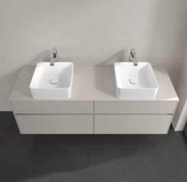 Тумба під раковину Villeroy & Boch Collaro 160х50 см із підсвічуванням ДСП м'який сірий C052B0VK