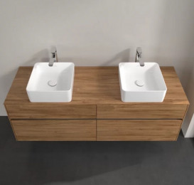 Тумба под раковину Villeroy & Boch Collaro 160х50 см с подсветкой ДСП дуб канзас C052B0RH