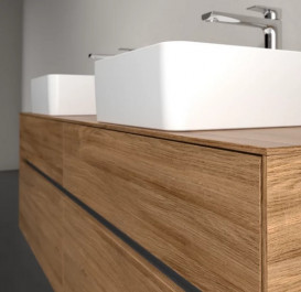 Тумба под раковину Villeroy & Boch Collaro 160х50 см с подсветкой ДСП дуб канзас C052B0RH