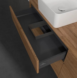 Тумба под раковину Villeroy & Boch Collaro 160х50 см с подсветкой ДСП дуб канзас C052B0RH