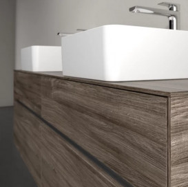 Тумба под раковину Villeroy & Boch Collaro 160х50 см с подсветкой ДСП каменный дуб C052B0RK