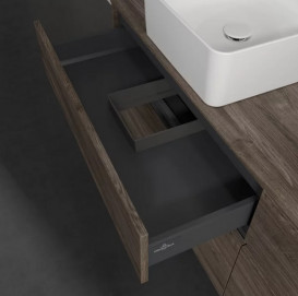 Тумба под раковину Villeroy & Boch Collaro 160х50 см с подсветкой ДСП каменный дуб C052B0RK