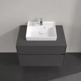 Тумба під раковину Villeroy & Boch Collaro 80х50 см МДФ глянсовий сірий C06900FP