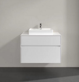 Тумба под раковину Villeroy & Boch Collaro 80х50 см ДСП белый матовый C06900MS