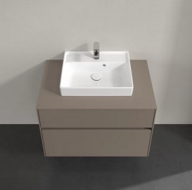 Тумба под раковину Villeroy & Boch Collaro 80х50 см ДСП трюфель серый C06900VG