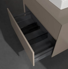 Тумба под раковину Villeroy & Boch Collaro 80х50 см ДСП трюфель серый C06900VG