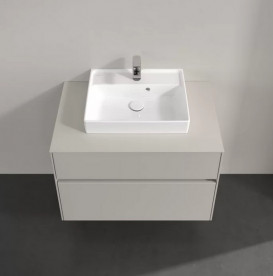 Тумба под раковину Villeroy & Boch Collaro 80х50 см ДСП мягкий серый C06900VK