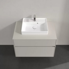 Тумба под раковину Villeroy & Boch Collaro 80х50 см ДСП мягкий серый C06900VK