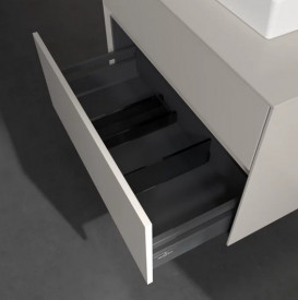 Тумба под раковину Villeroy & Boch Collaro 80х50 см ДСП мягкий серый C06900VK