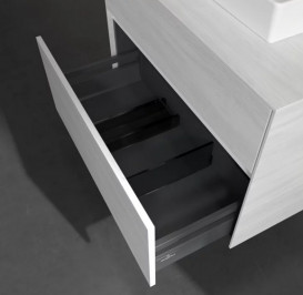 Тумба під раковину Villeroy&Boch Collaro 80х50 см ДСП біле дерево C06900E8