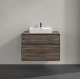 Тумба под раковину Villeroy & Boch Collaro 80х50 см ДСП каменный дуб C06900RK