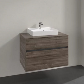 Тумба под раковину Villeroy & Boch Collaro 80х50 см ДСП каменный дуб C06900RK