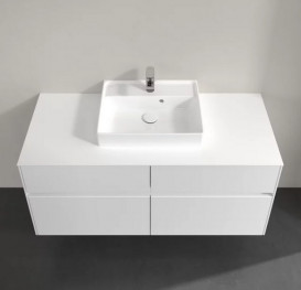 Тумба під раковину Villeroy&Boch Collaro 120х50 см МДФ глянсовий білий C07000DH