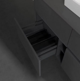 Тумба под раковину Villeroy & Boch Collaro 120х50 см МДФ глянцевый серый C07000FP