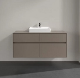 Тумба под раковину Villeroy & Boch Collaro 120х50 см ДСП трюфель серый C07000VG