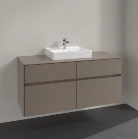 Тумба под раковину Villeroy & Boch Collaro 120х50 см ДСП трюфель серый C07000VG