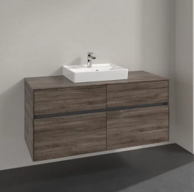 Тумба під раковину Villeroy & Boch Collaro 120х50 см ДСП кам'яний дуб C07000RK