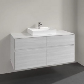 Тумба под раковину Villeroy & Boch Collaro 120х50 см ДСП белое дерево C07000E8