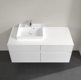 Тумба під раковину Villeroy&Boch Collaro 120х50 см МДФ глянсовий білий C07100DH