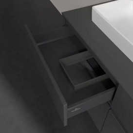 Тумба під раковину Villeroy&Boch Collaro 120х50 см МДФ глянсовий сірий C07100FP