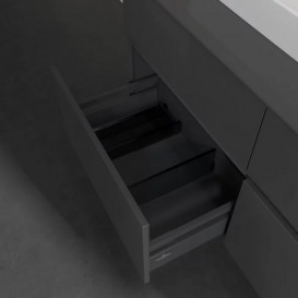 Тумба під раковину Villeroy&Boch Collaro 120х50 см МДФ глянсовий сірий C07100FP