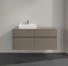 Тумба під раковину Villeroy&Boch Collaro 120х50 см ДСП трюфель сірий C07100VG