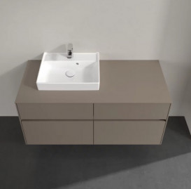 Тумба під раковину Villeroy&Boch Collaro 120х50 см ДСП трюфель сірий C07100VG