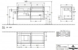 Тумба под раковину Villeroy & Boch Collaro 120х50 см ДСП дуб аризона C07100VH