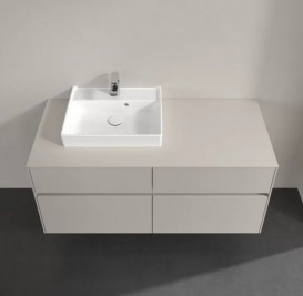 Тумба під раковину Villeroy&Boch Collaro 120х50 см ДСП м'який сірий C07100VK