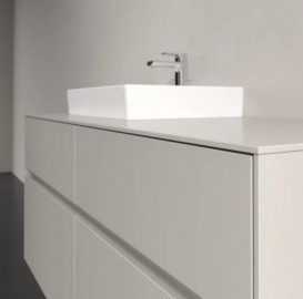 Тумба під раковину Villeroy&Boch Collaro 120х50 см ДСП м'який сірий C07100VK