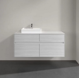 Тумба під раковину Villeroy&Boch Collaro 120х50 см ДСП біле дерево C07100E8