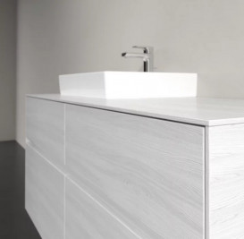 Тумба під раковину Villeroy&Boch Collaro 120х50 см ДСП біле дерево C07100E8