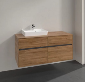 Тумба під раковину Villeroy & Boch Collaro 120х50 см ДСП дуб канзас C07100RH