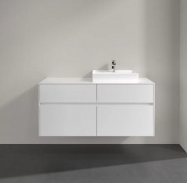 Тумба під раковину Villeroy&Boch Collaro 120х50 см МДФ глянсовий білий C07200DH