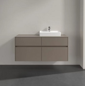 Тумба під раковину Villeroy & Boch Collaro 120х50 см ДСП сірий трюфель C07200VG