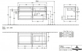 Тумба під раковину Villeroy & Boch Collaro 120х50 см ДСП сірий трюфель C07200VG
