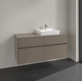 Тумба під раковину Villeroy & Boch Collaro 120х50 см ДСП сірий трюфель C07200VG