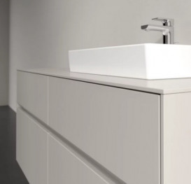 Тумба під раковину Villeroy&Boch Collaro 120х50 см ДСП м'який сірий C07200VK