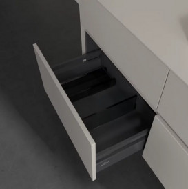 Тумба під раковину Villeroy&Boch Collaro 120х50 см ДСП м'який сірий C07200VK