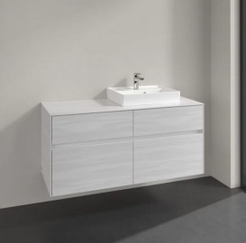 Тумба под раковину Villeroy & Boch Collaro 120х50 см ДСП белое дерево C07200E8