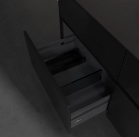 Тумба под раковину Villeroy & Boch Collaro 120х50 см МДФ черный матовый лак C07200PD