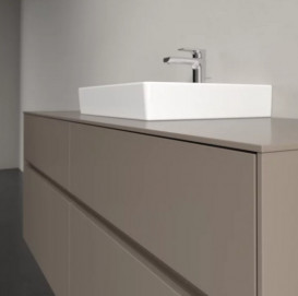 Тумба под раковину Villeroy & Boch Collaro 140х50 см ДСП трюфель серый  C07300VG