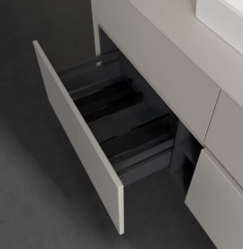 Тумба під раковину Villeroy&Boch Collaro 140х50 см ДСП м'який сірий C07300VK