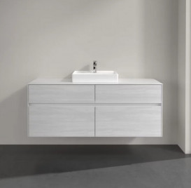 Тумба под раковину Villeroy & Boch Collaro 140х50 см ДСП белое дерево C07300E8