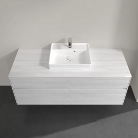 Тумба под раковину Villeroy & Boch Collaro 140х50 см ДСП белое дерево C07300E8